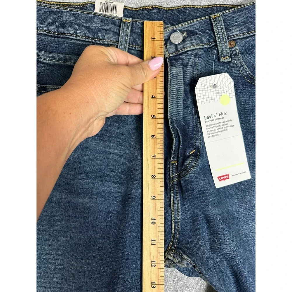 Levis 505 Jeans Mens 33x30 Blue NEW Stretch Flex Eco‎ Performance